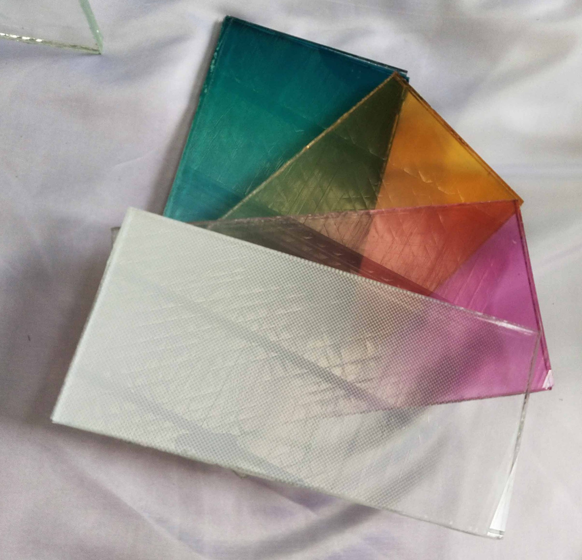 2021新款夹丝夹绢玻璃双钢化渐变玻璃调光玻璃各种尺寸均可定制