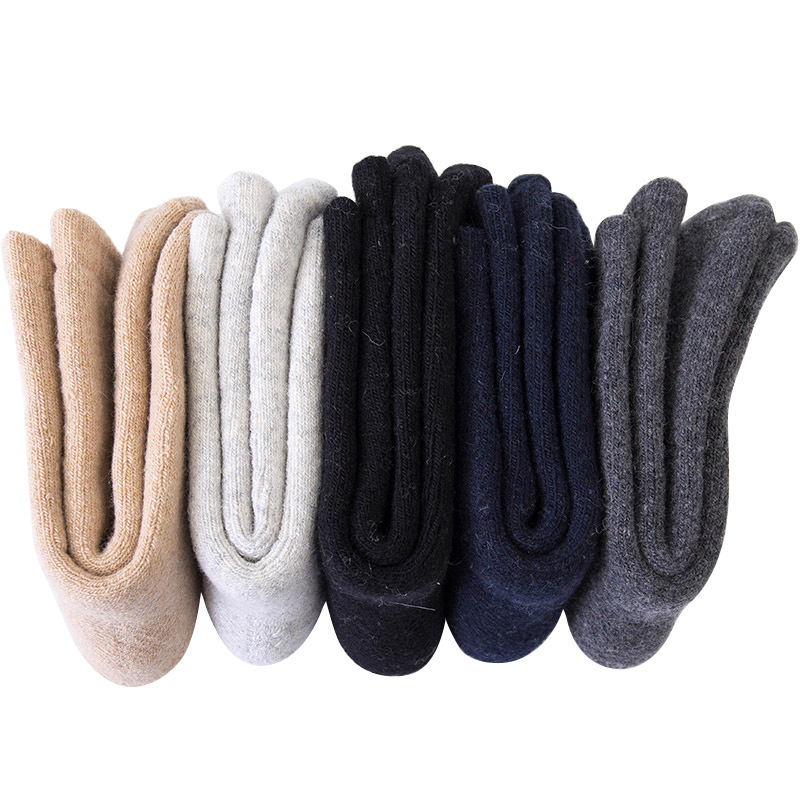 Northeast Winter Super Thick Thick Wool Socks Men and Women plus Velvet Warm Cotton Socks