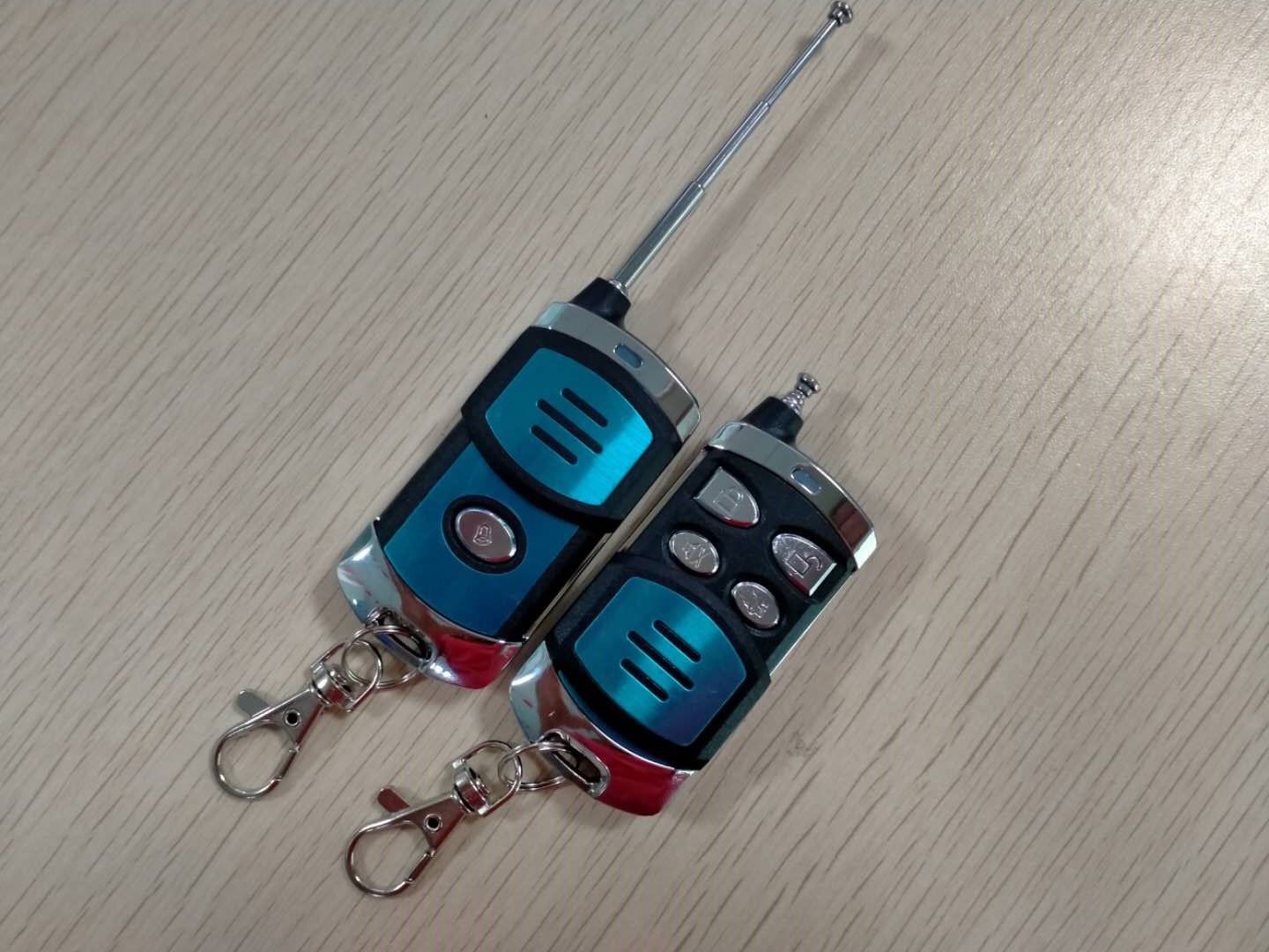 新款金属五键遥控器 315/433汽车防盗报警遥控器hcs301滚动遥控器