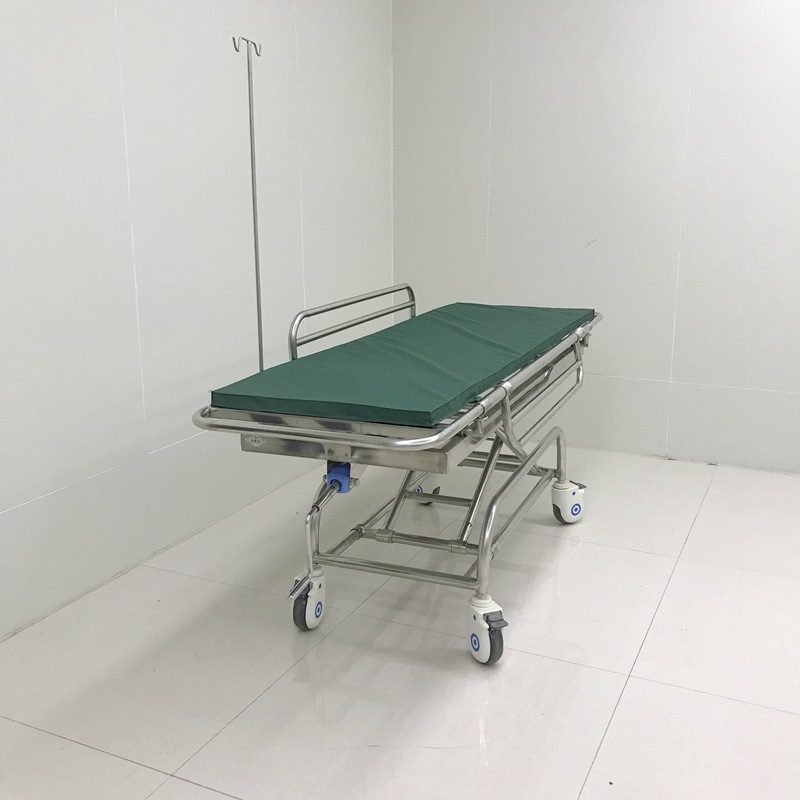 不锈钢升降担架车医院抢救推车医用急救担架床手术对接车转运平车