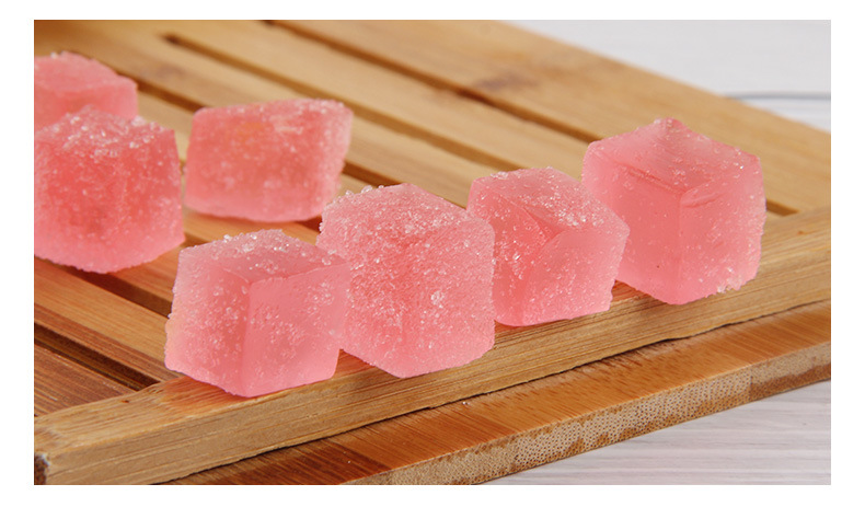 香甜水蜜桃软糖 糖霜方块软糖 随身携带独立包装小零食蜜桃味糖果