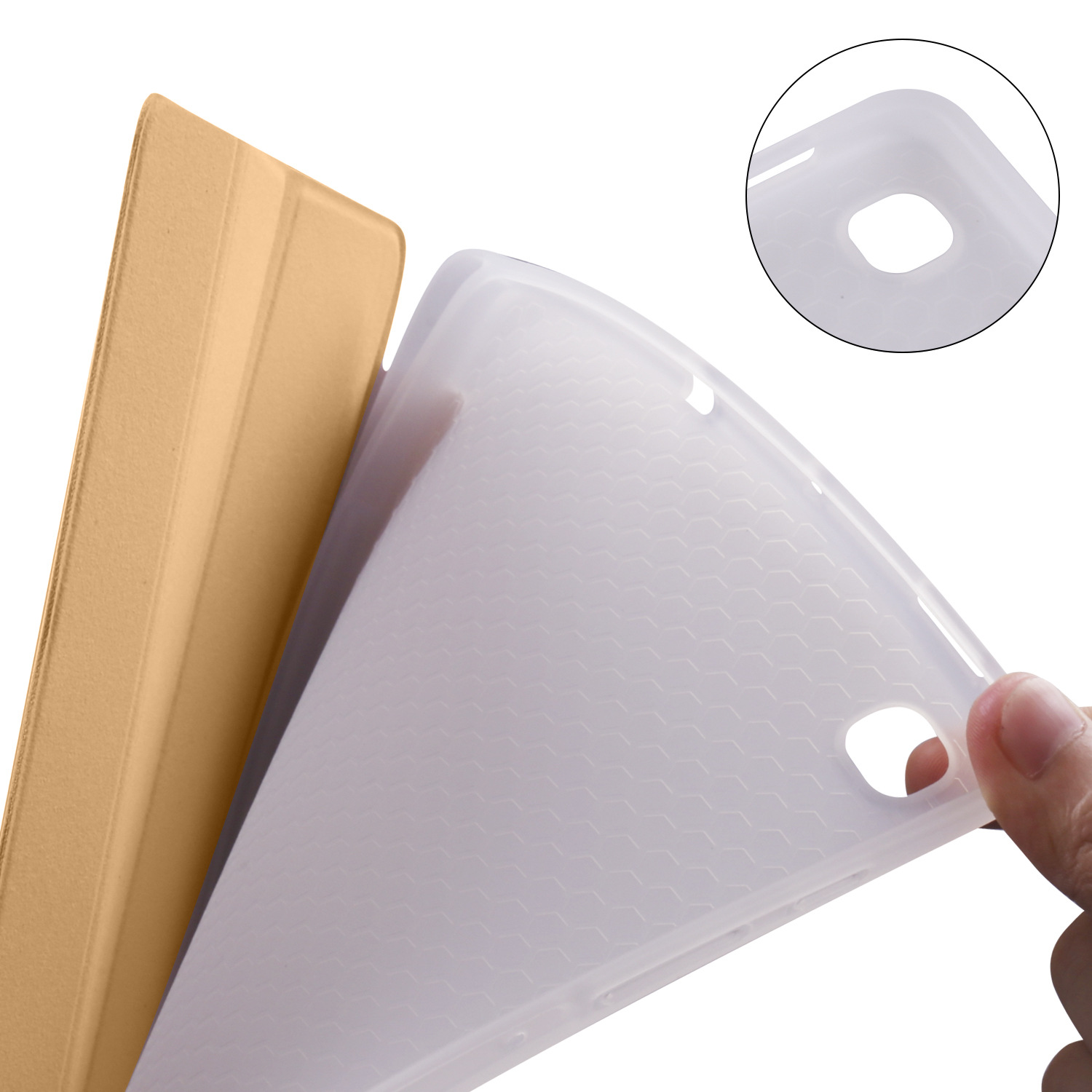 4寸tpu笔槽款平板保护套p610/p615皮套硅胶壳