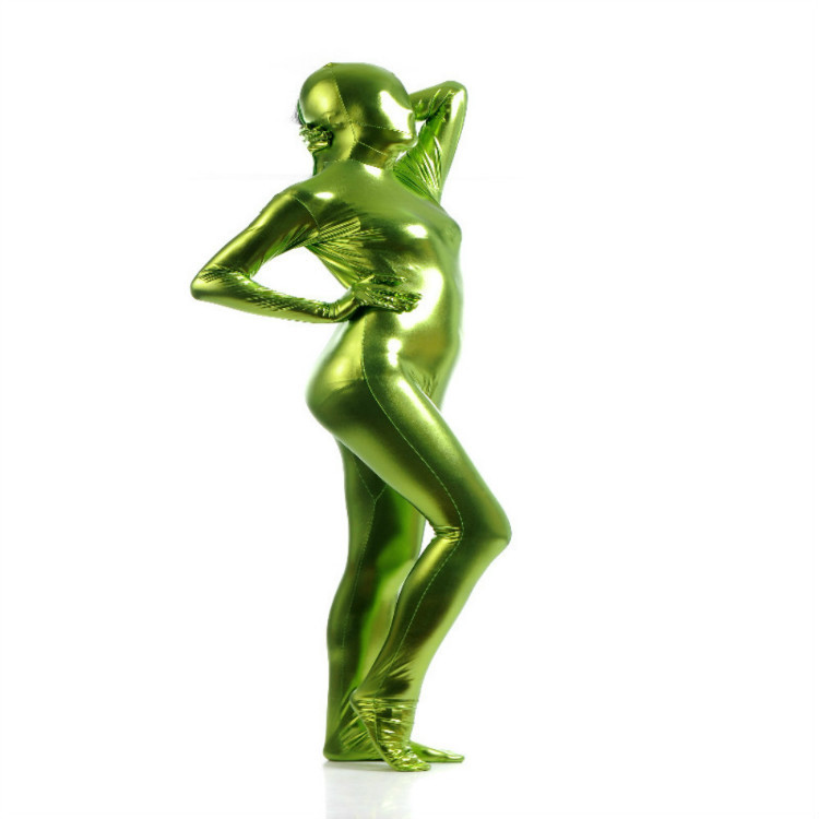 全包涂胶紧身衣女式胶衣全身zentai舞台表演服亚马逊服装