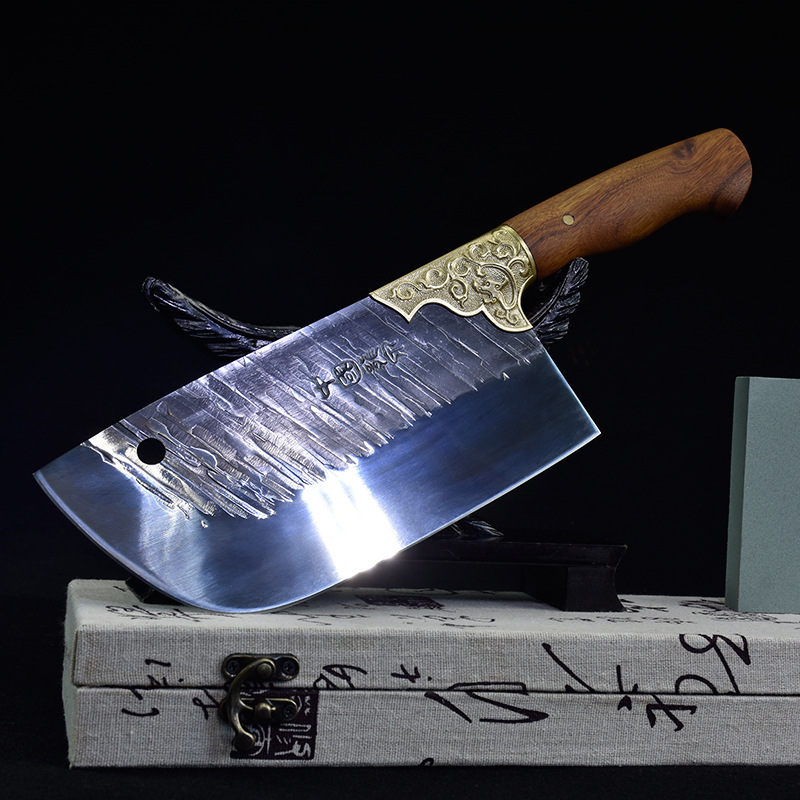 龙泉纯手工锻打古法锻造切菜刀厨房家用厨师刀鬼手作锋利切片刀