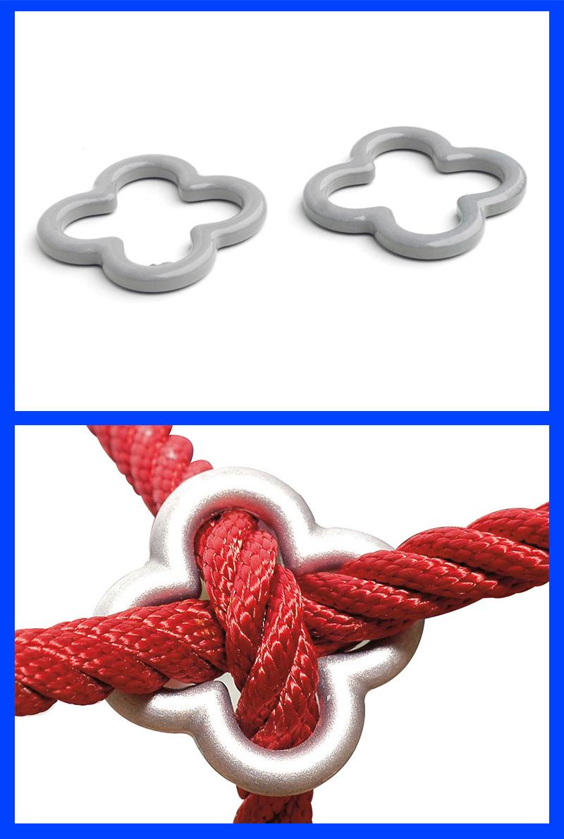 厂家直销 钢丝复合绳攀爬网专用喷塑铁十字扣 复合绳连接件 现货