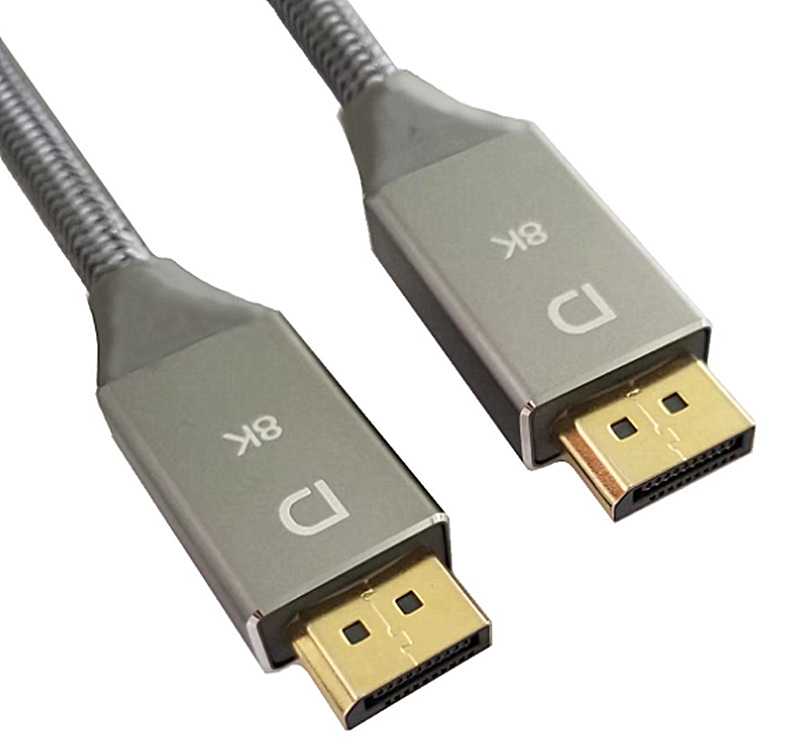 大dp公转dp公1.4v 铝合金外壳支持4k 8k 电脑显示器超高清线