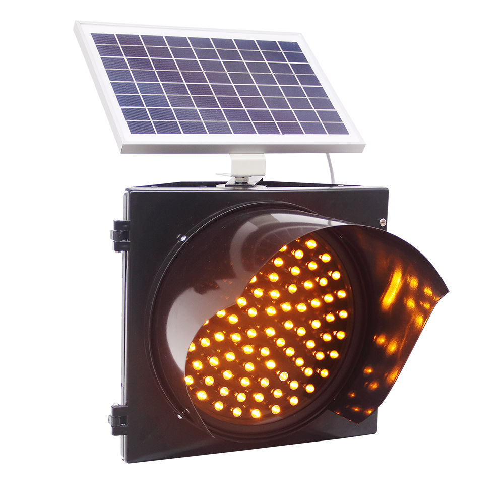 400mm太阳能黄闪灯黄慢闪灯道路安全警示灯 厂家供应