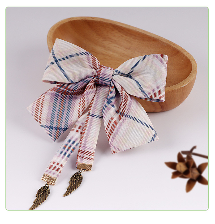 jk制服蝴蝶结发夹头绳发饰少女风发饰头顶夹网红头饰女