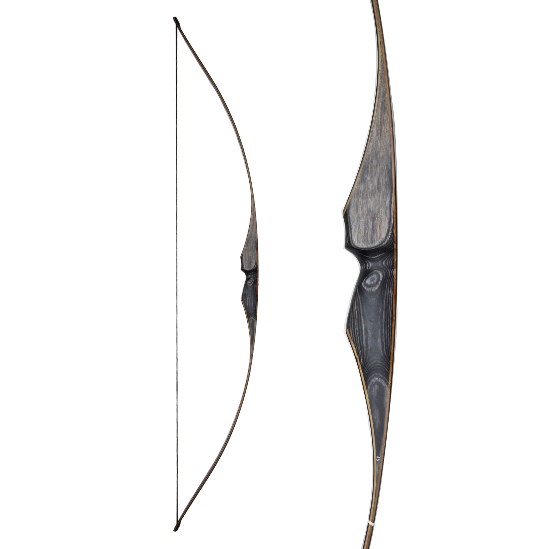 黑猎人一体d形长弓幽灵鸟传统美猎弓箭户外射击器材装备成人入门