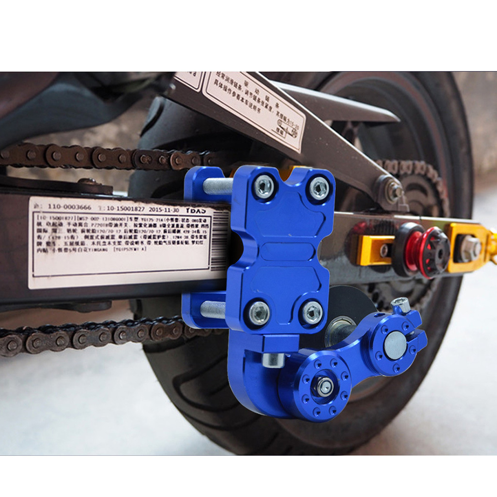 摩托车越野车改装配件 通用cnc铝链条自动调节器张紧器