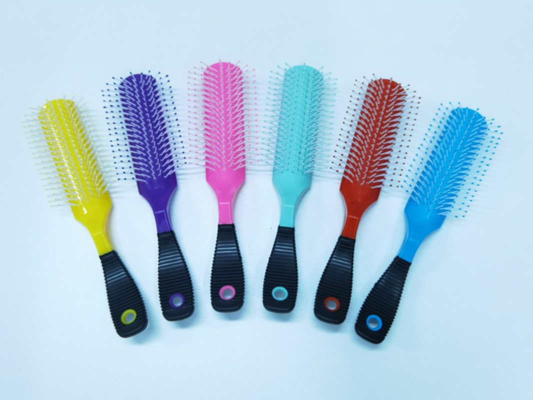 (Color 5014 Plastic White Teeth) Vent Comb Square Comb Straight Comb Comb Boutique Comb Hairdressing Comb