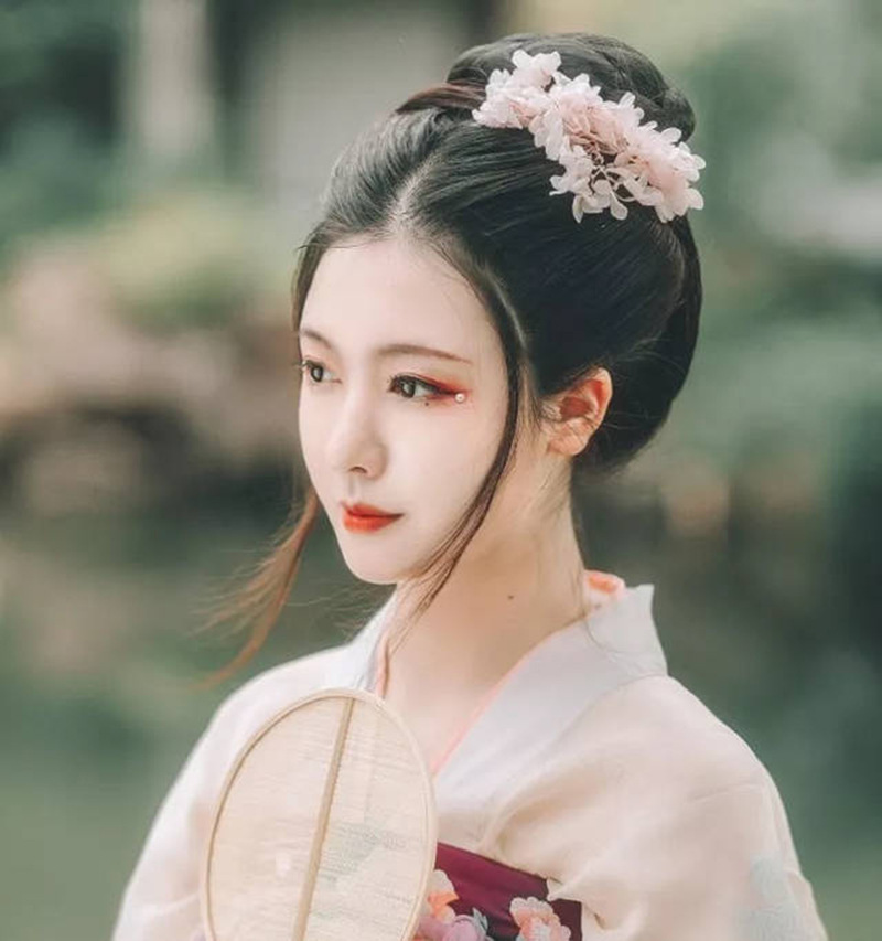 古风假发麻花发包汉服造型8字发髻全发丝软发包汉服日常百搭发髻