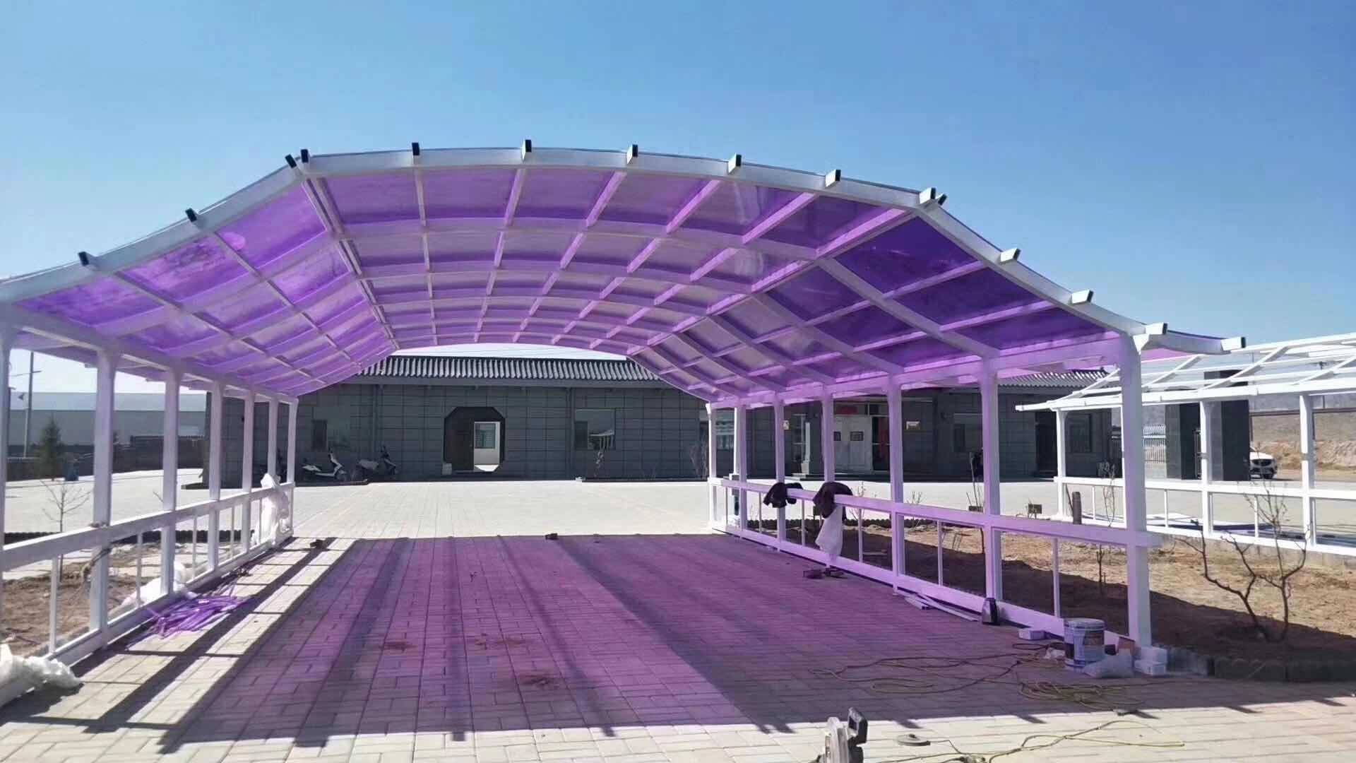 pvc透明板pc耐力板卷材户外阳光房雨棚用途透明板彩色加工定制