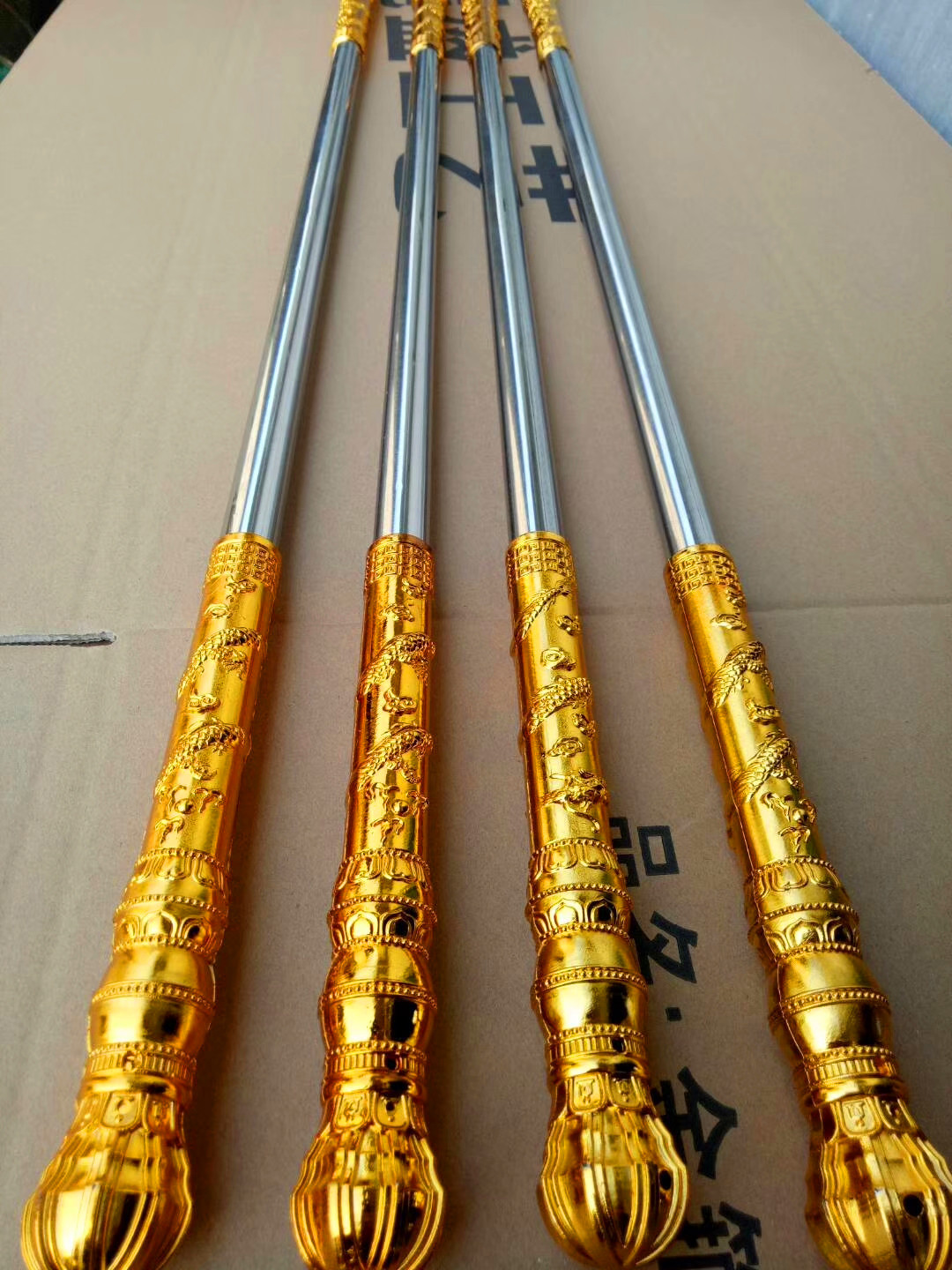 新款电镀伸缩金箍棒三色孙猴子棒景区庙会夜市好卖玩具