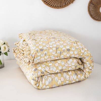 四季棉亲肤韩版小清新碎花冬被