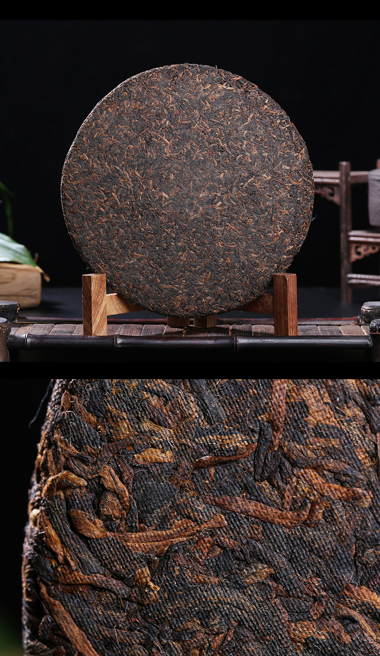批发定制 云南普洱茶熟茶357克饼茶 班章大树熟茶 大树金芽一口料