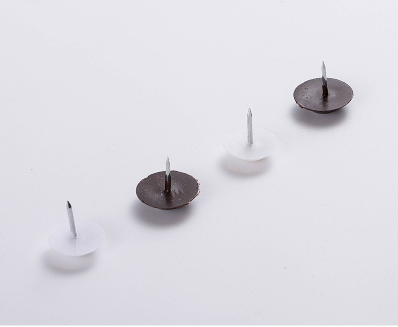 家具白色尼龙脚钉 沙发桌椅防滑防潮静音塑料加厚白色地脚钉批发