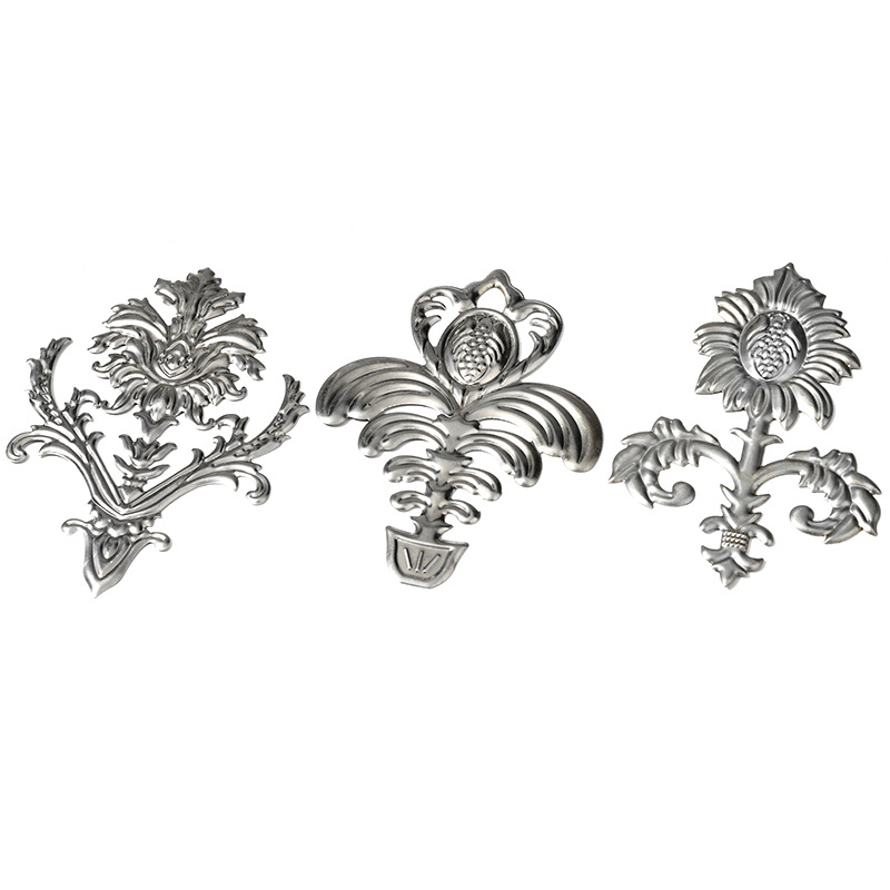 Factory Direct Sales Simulation Plant Iron Stamping Parts Accessories Metal Crafts Flower Basket Decoration Craft Accessories