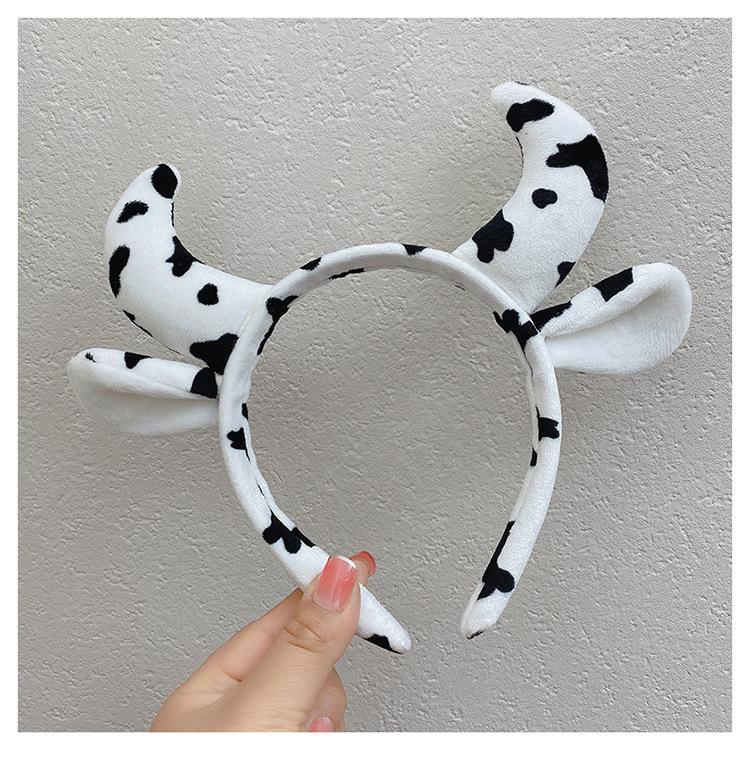 牛角发箍可爱卡通小牛公仔发卡动物头饰节日装扮道具超萌拍照头箍