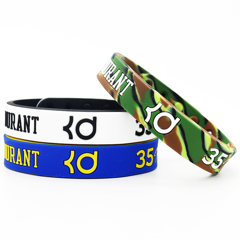 nba球星双色可调节手环科比篮球运动手环科比库里詹姆斯硅胶手环