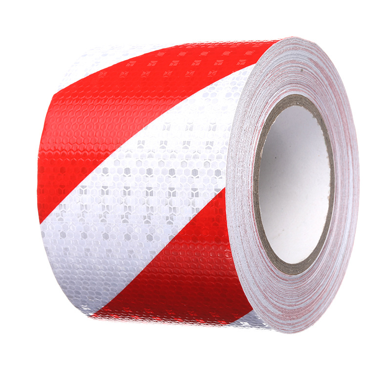 夜间安全反光条晶格防撞反光贴红白警示贴纸反光标识反光膜反光贴