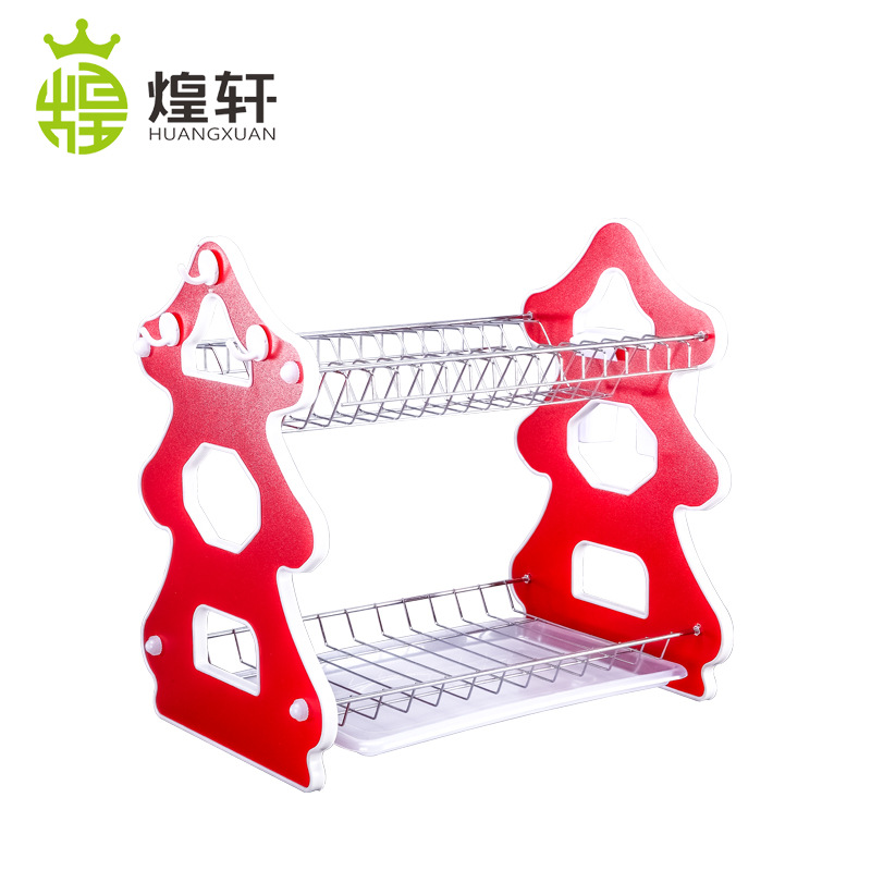 H165 Dish Draining Rack Home Storage Draining Bowl Rack Creative New Christmas Tree Storage Dish Draining Rack