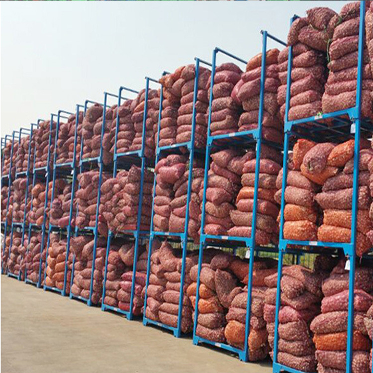 厂家直销大蒜巧固架金属移动货架农副产品货架架大宗商品堆垛架