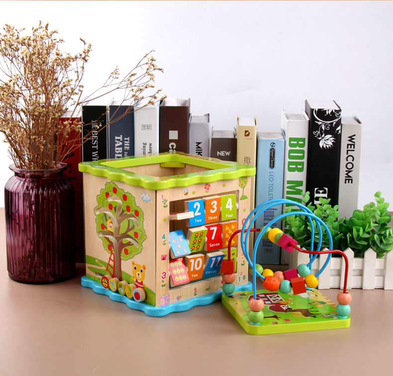 儿童绕珠百宝箱大号多功能游戏串珠男孩女宝宝婴儿早教玩具批发