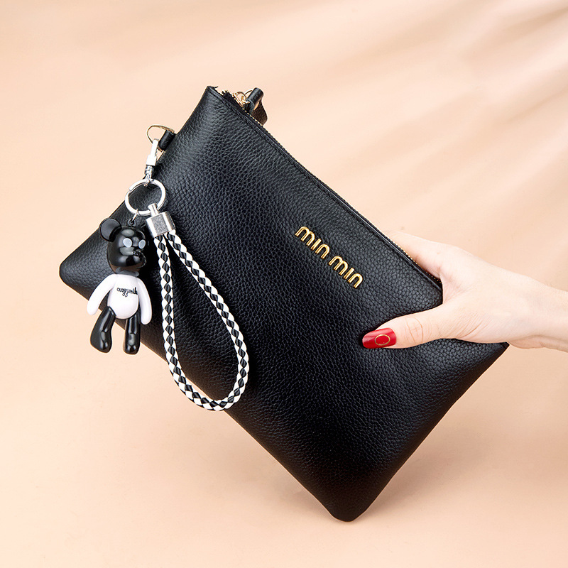 2021新款女包真皮女式拉链手包牛皮软皮手机包大容量妈妈包手拿包