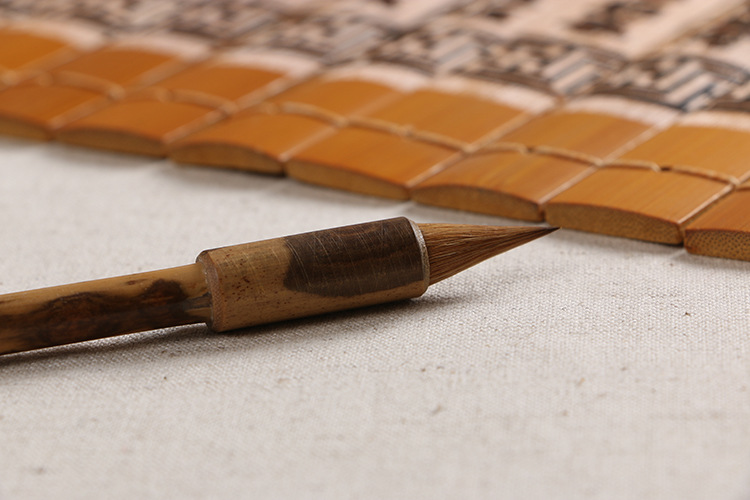 蒜头鸡距笔 唐代古法短锋小楷毛笔抄佛经文仿古雀头笔狼毫兼毫