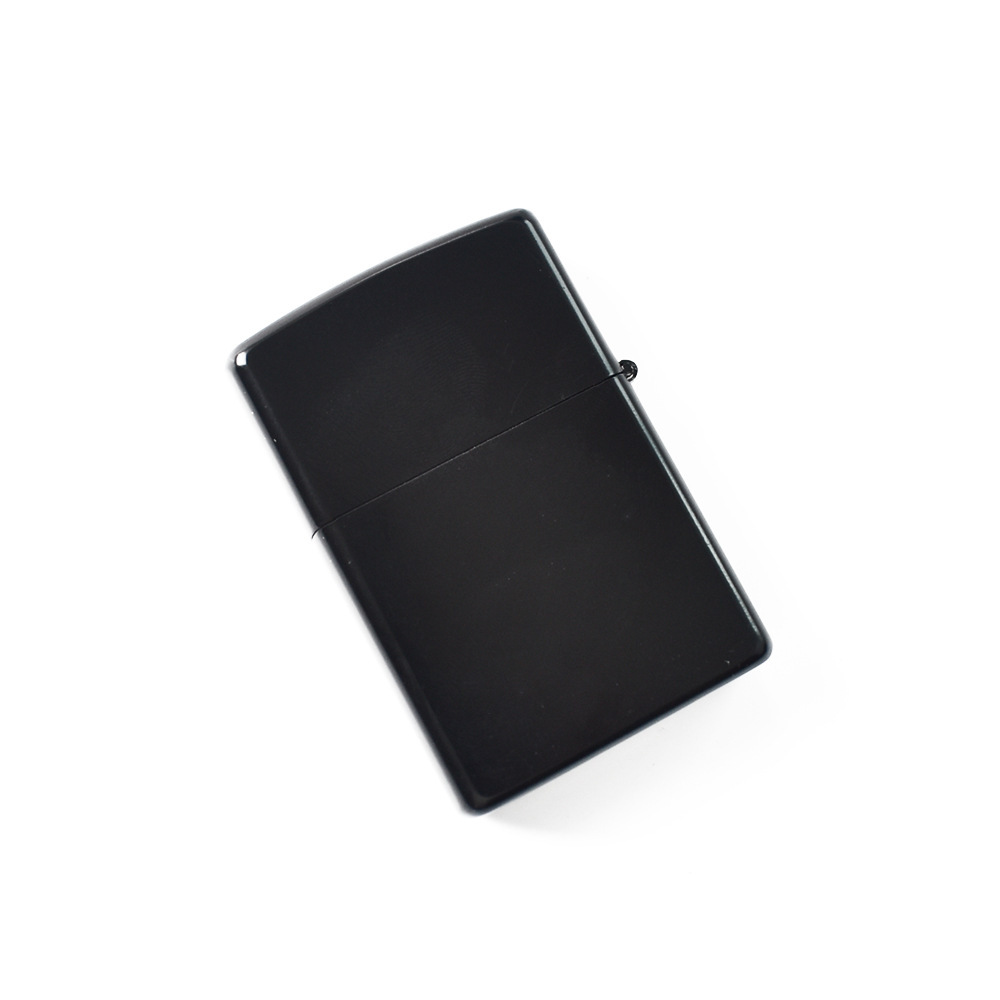 现货批发电泳黑防风打火机 黑色锌合金金属外壳 lighter