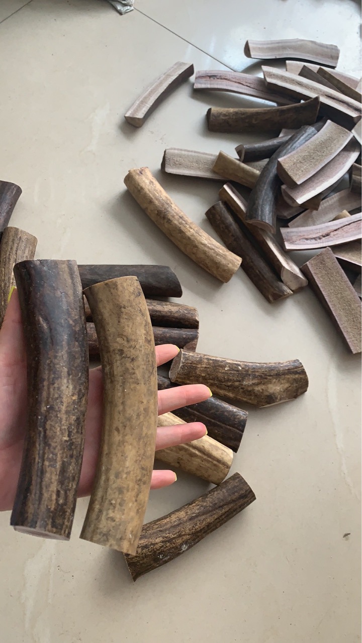 鹿角磨牙棒 宠物狗狗洁齿骨鹿角磨牙骨头狗咬棒500g批发代发