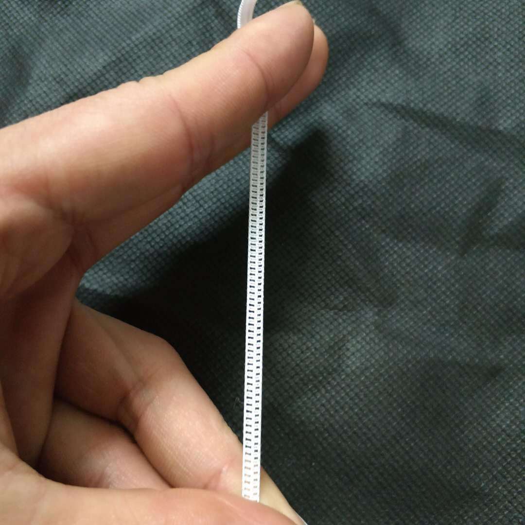 厂家直销现货0.3cm跑马松紧带勾边针织松紧扁橡筋3mm口罩松紧耳带