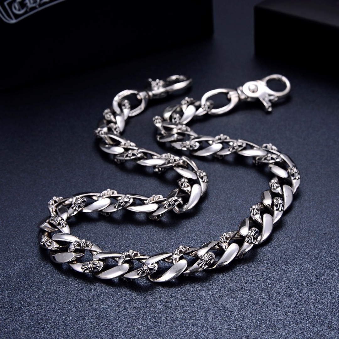 个性炫酷腰链霸气纯银男士个性潮流韩版复古风环嘻哈手腕ins男生