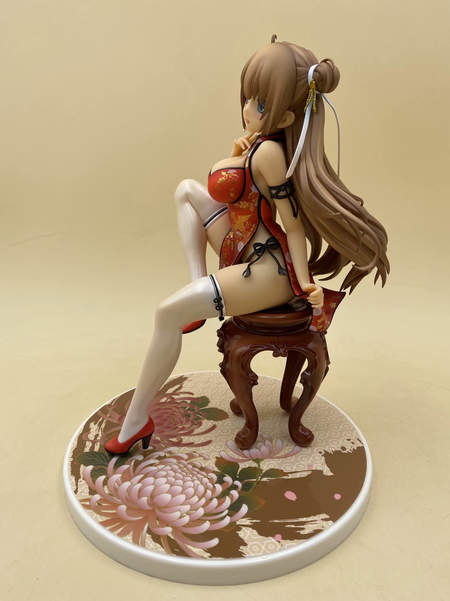 动漫手办早咲小春 旗袍娘 1/6 丸子双马尾 盒装手办公仔摆件模型