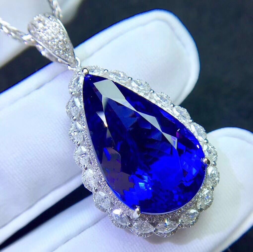 a23新款吊坠空托13*25mm水滴 银托s925银空托d1344