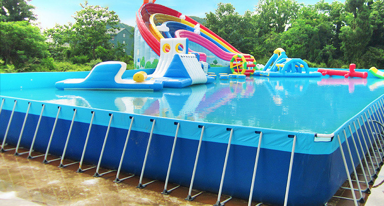 浩童2020厂家直销价游泳池支架水池水上乐园游乐设备尺寸定制