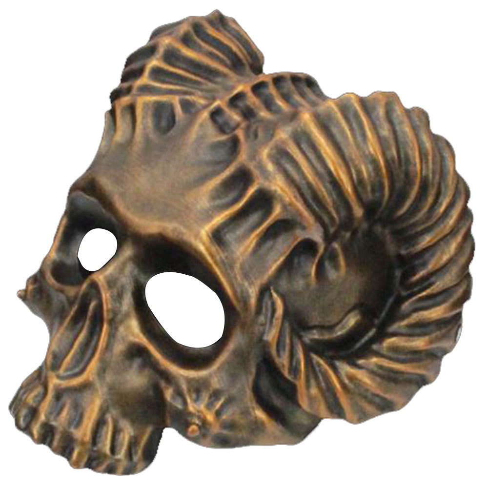 羊角骷髅头恶灵骑士面具灵魂战车幽灵车神装扮万圣节恐怖脸谱cos