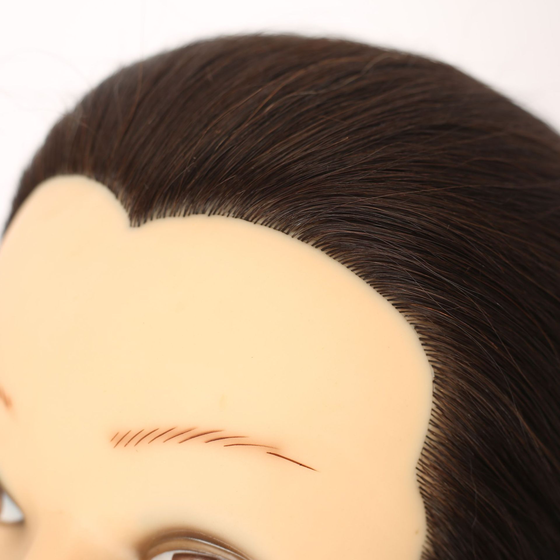 假发头模假人头真人发理发师用公仔头可烫染卷修剪造型拉直假人头