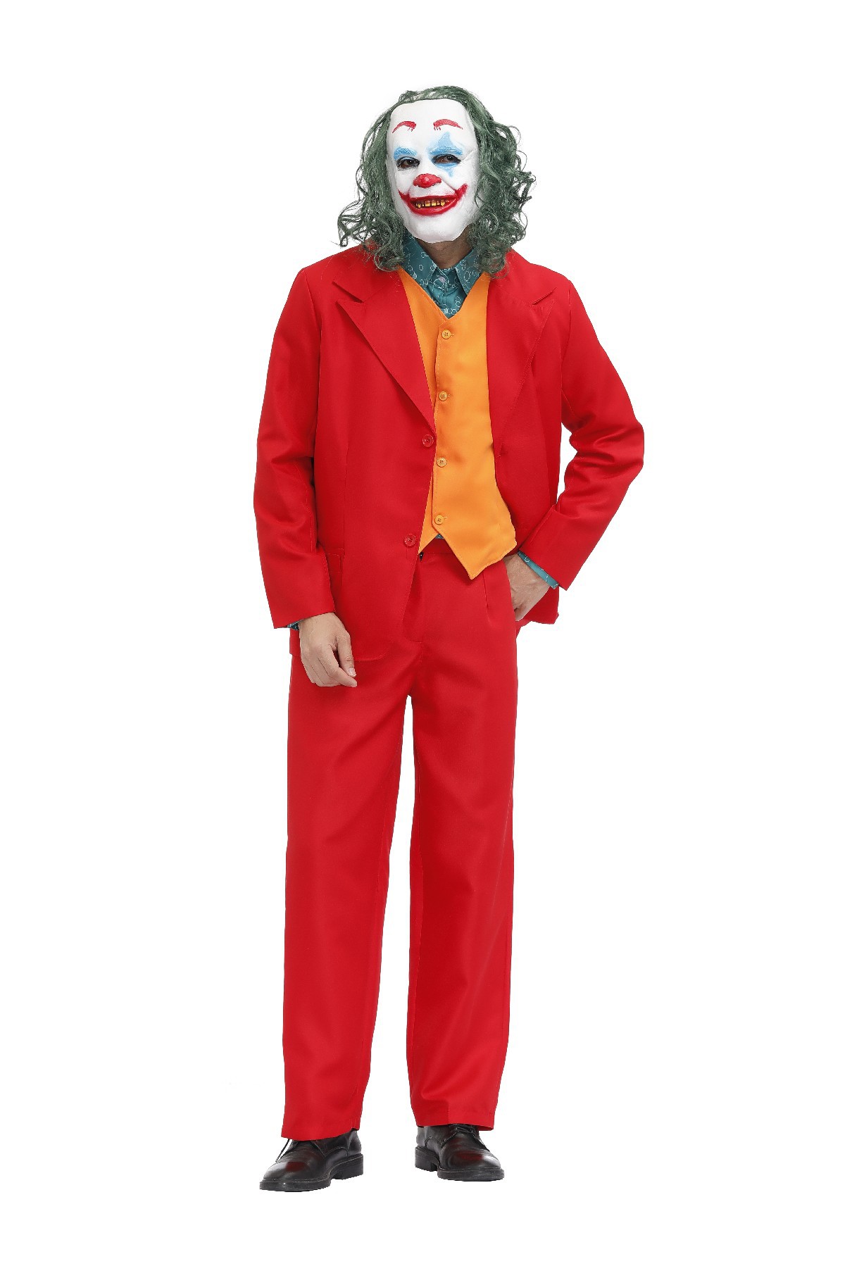 joker杰昆菲尼克斯dc电影小丑服红色西服套装万圣节cosplay表演服