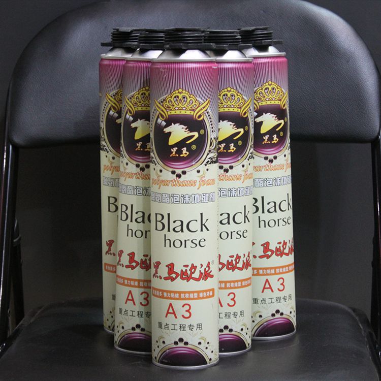 厂价直销 泡沫胶填缝剂 聚氨酯发泡胶 阻燃 黑马发泡胶门窗专用