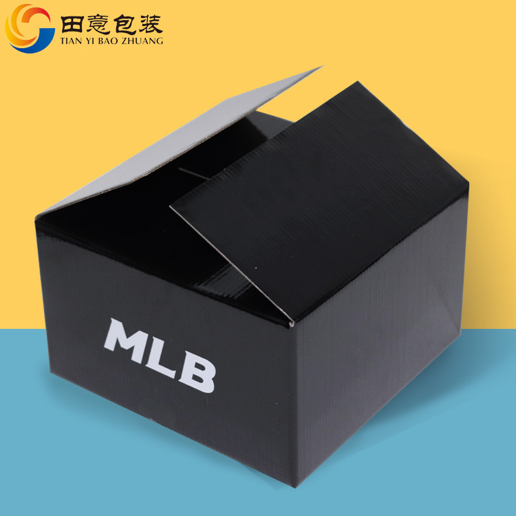 现货mlb帽盒外包装瓦楞纸盒 棒球帽硬盒打包盒快递盒可以定制logo