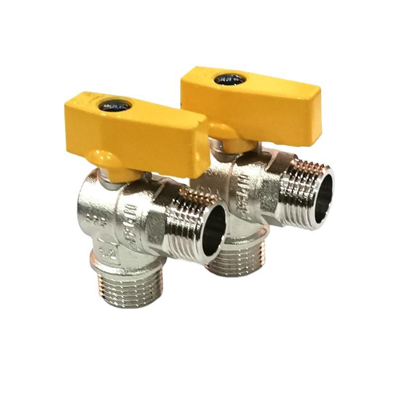 煤气阀 铜角阀 [汇佳双外丝直角燃气阀] 4分外牙 天燃气专用阀门