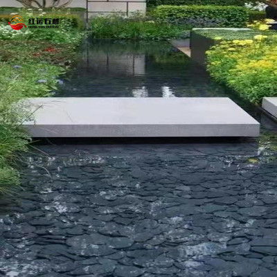青石板 片石 不规则碎拼石 水池净化美观 乱形石