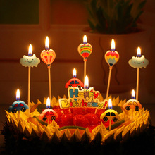 批发创意生日蜡烛 云朵热气球烘焙蛋糕卡通无烟 儿童派对小蜡烛