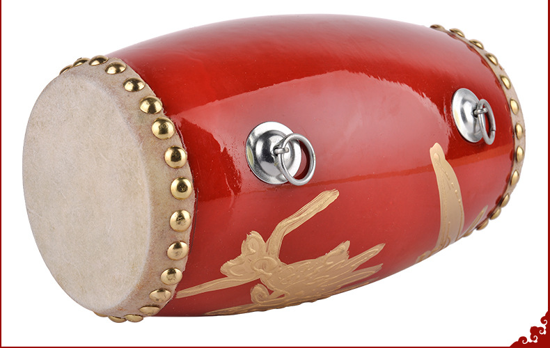 厂家批发14cm 15cm牛皮腰鼓 儿童腰鼓学生腰鼓 成人老年腰鼓