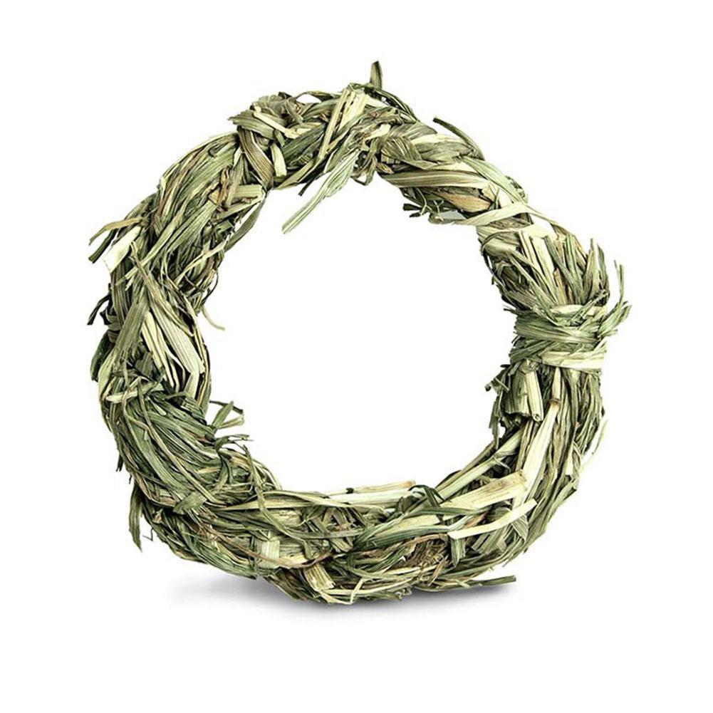 宠物编织草环手工编织草圈 兔子草玩具 仓鼠草玩具小