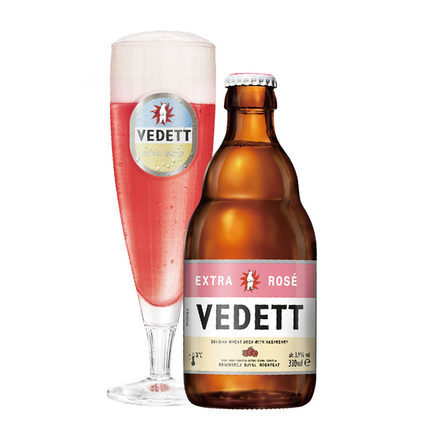 比利时原装进口 白熊玫瑰红啤酒330ml*24瓶