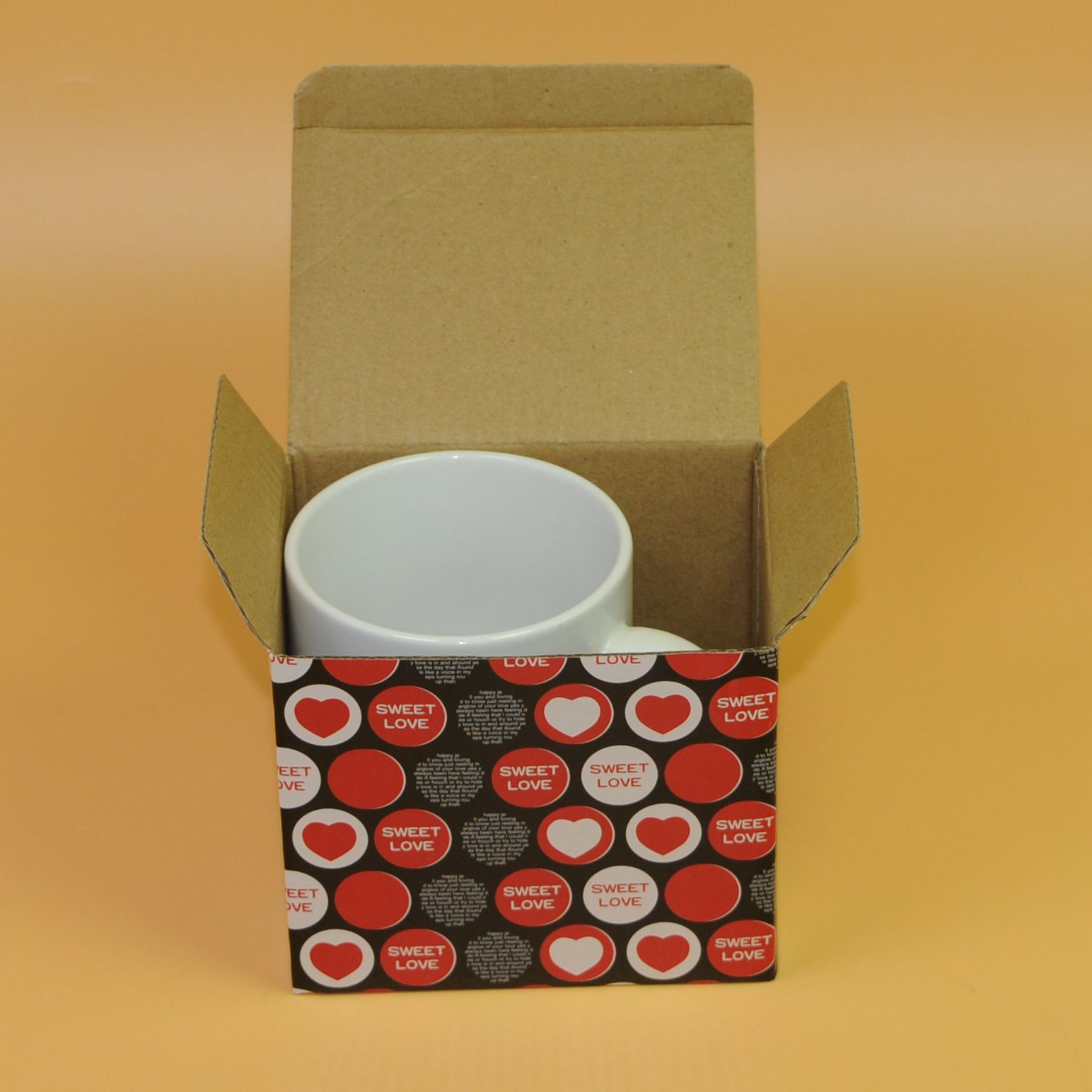 陶瓷杯彩盒包装 通用现货马克杯外包装 单层瓦楞纸盒加工定制logo