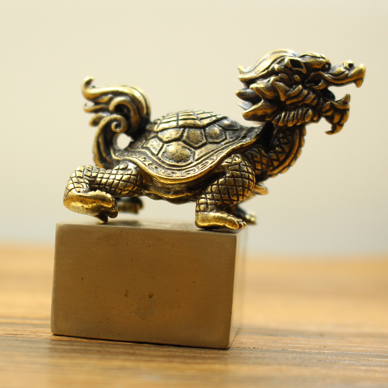 黄铜印章玄武家居书桌摆件匠心制造可定制白铜红铜白银可刻字